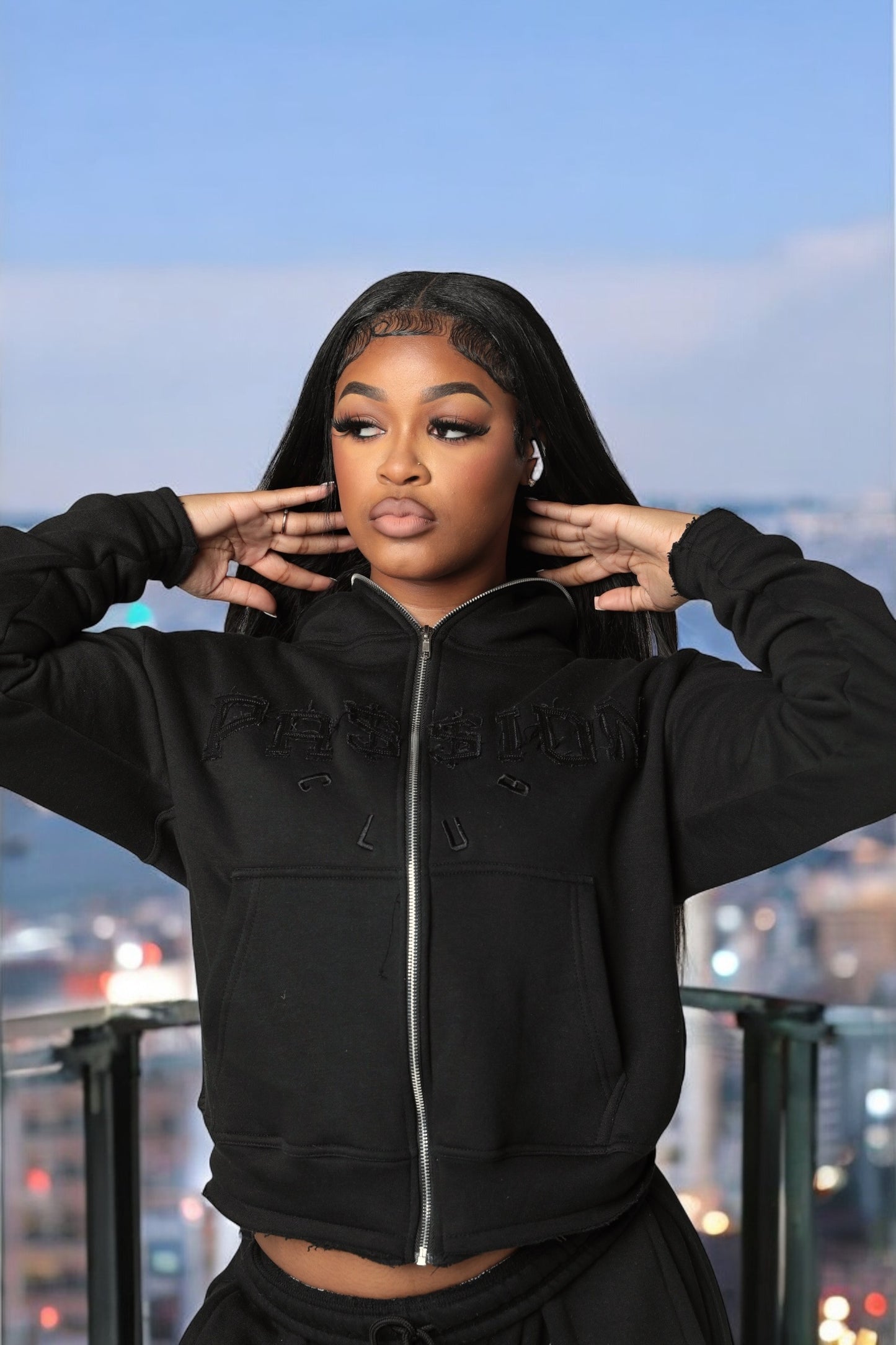 Women’s Zip up hoodie tracksuit set