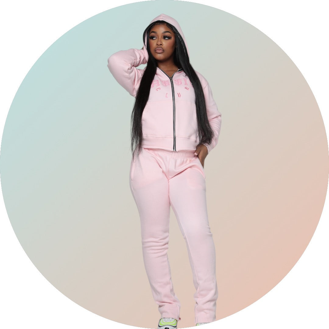 Women’s Zip up hoodie tracksuit set