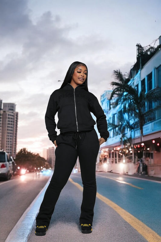 Women’s Zip up hoodie tracksuit set