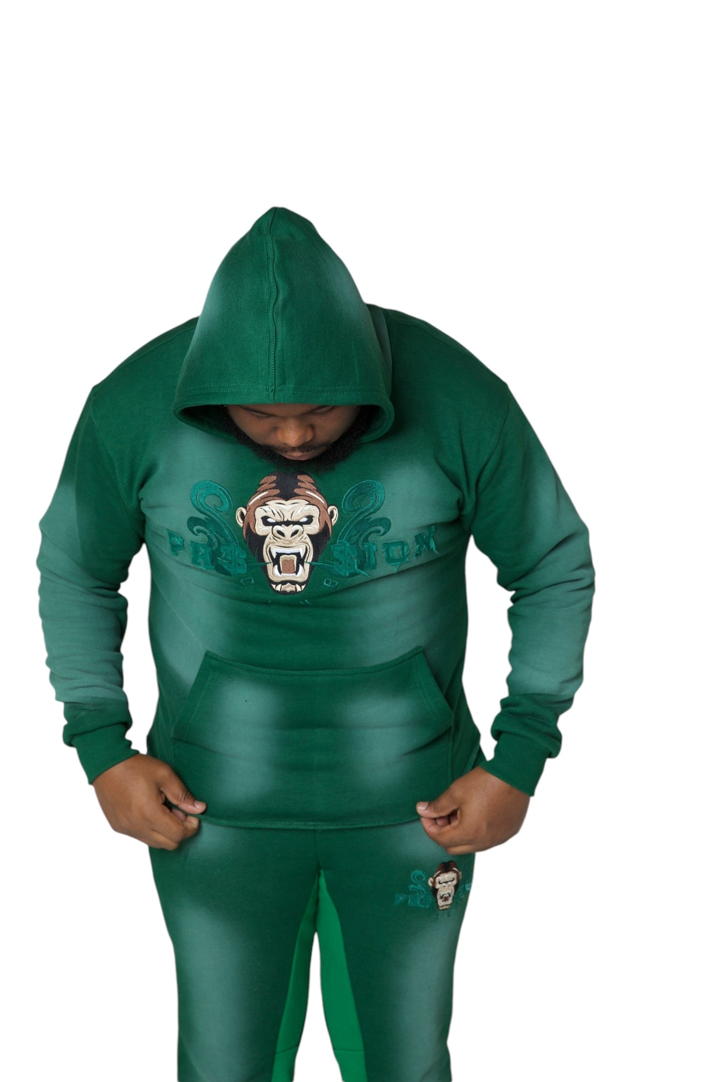 Men’s Flared Sweatsuits Sweatpants and Hoodie Set