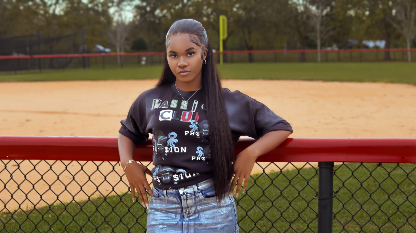 Acid wash crop oversized t-shirt