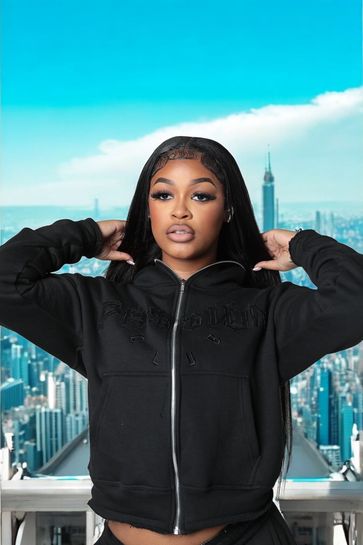 Women’s Zip up hoodie tracksuit set