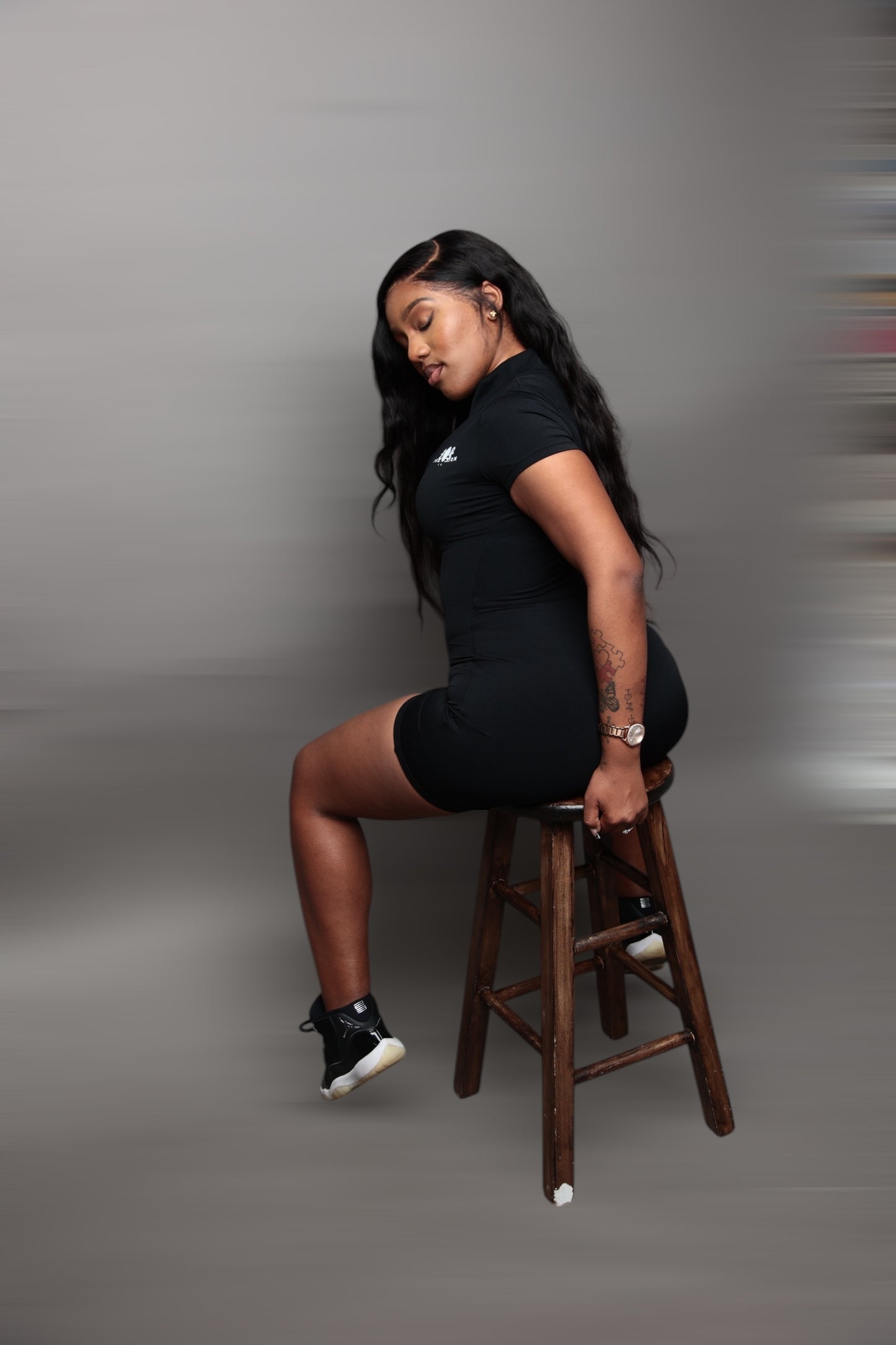 Short sleeve yoga jumpsuit